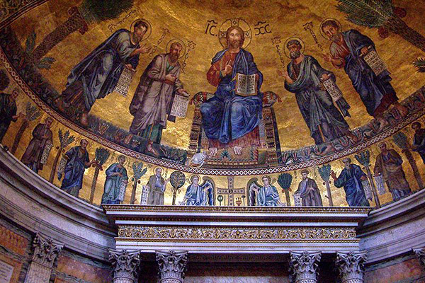Basilique Saint-Paul hors les murs, fresque du choeur