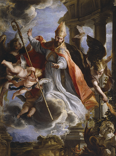 Claudio Coello (1642-1693) : Le triomphe de Saint Augustin