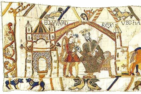 Édouard le Confesseur (première scène de la Tapisserie de Bayeux)