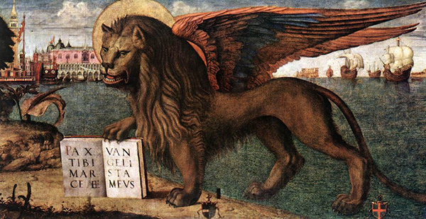 Le lion de St Marc, Vittore Carpaccio (v.1460-v.1526), Palais ducal de Venise