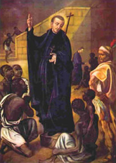 St Pierre Claver, religieux (jésuite), patron des missions en pays noir