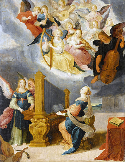 Atelier de Frans II Francken (1581-1642), Sainte Cécile