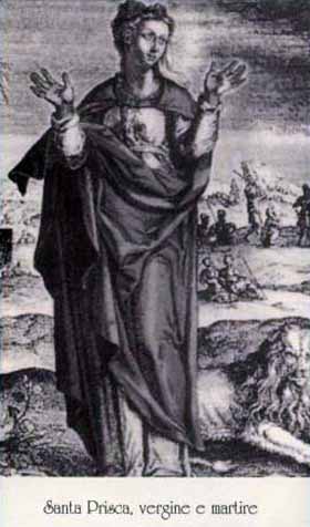 Sainte Prisque, vierge martyre
