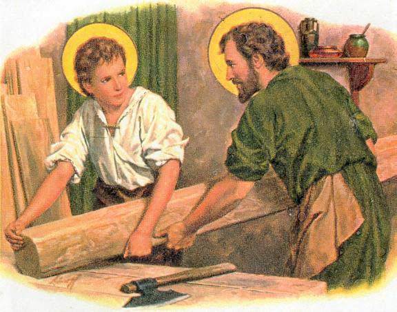 Saint Joseph artisan et l'Enfant Jésus