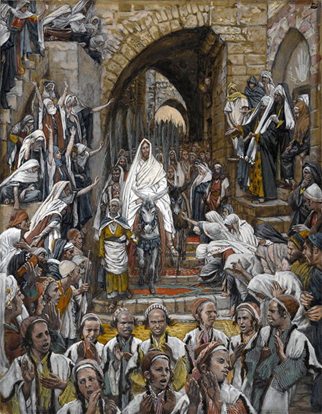 James Tissot (1836-1902) : Le cortège dans les rues de Jérusalem