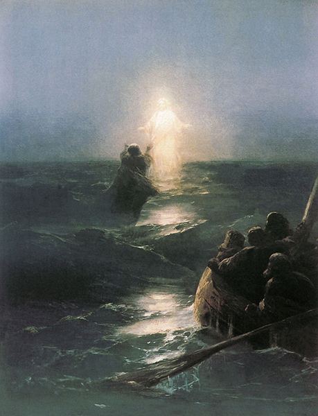 Ivan Aivazovsky (1817-1900), La marche sur l'eau